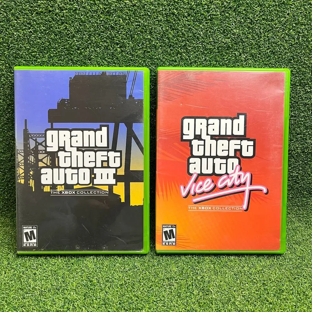 Grand Theft Auto III and Grand Theft Auto Vice City Xbox Collection No Manual